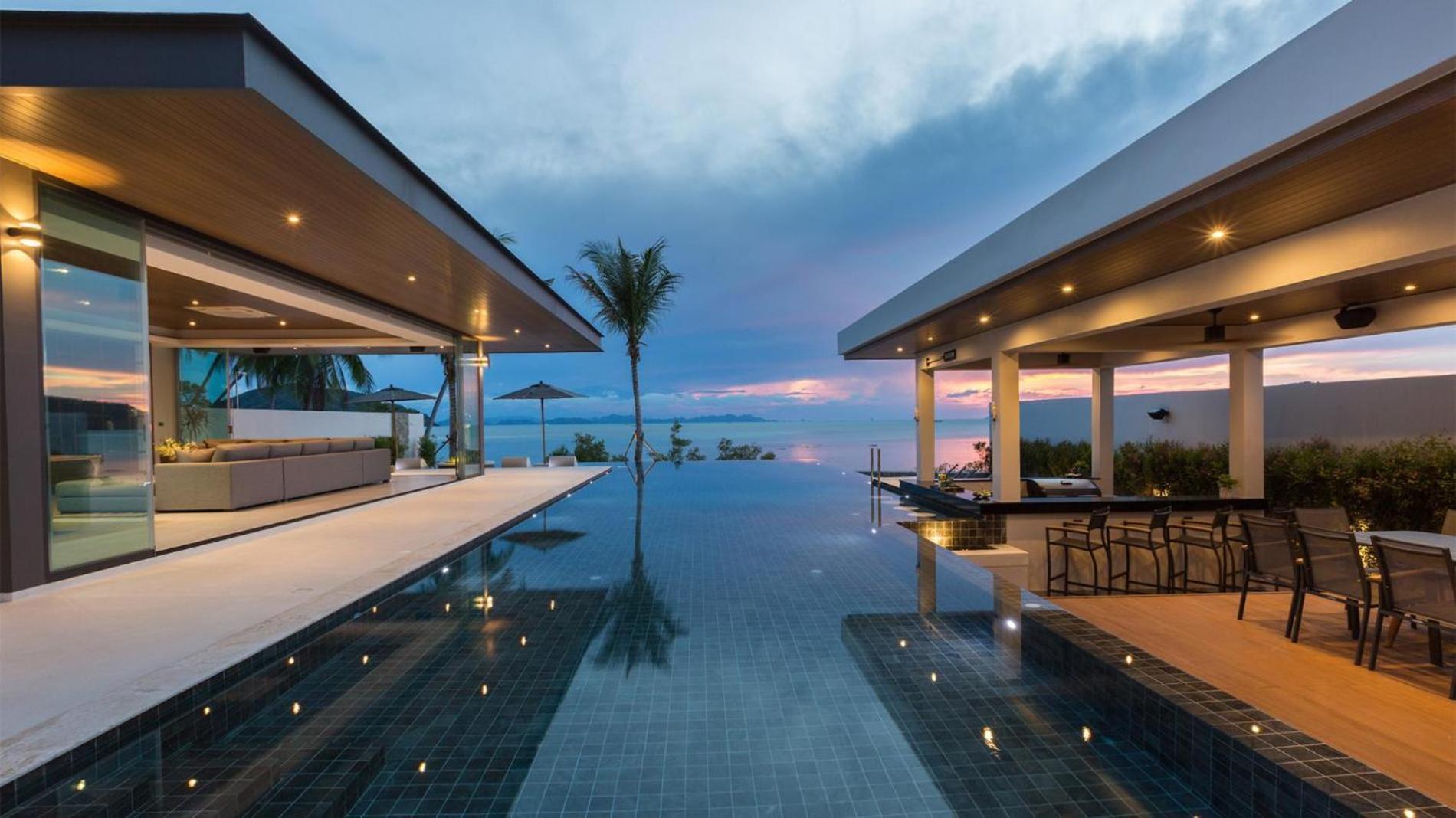Exclusive Sea Renity A Beachfront Villa Retreat Sleeps 12 Adults And 6 Kids Laem Sor Ngoại thất bức ảnh